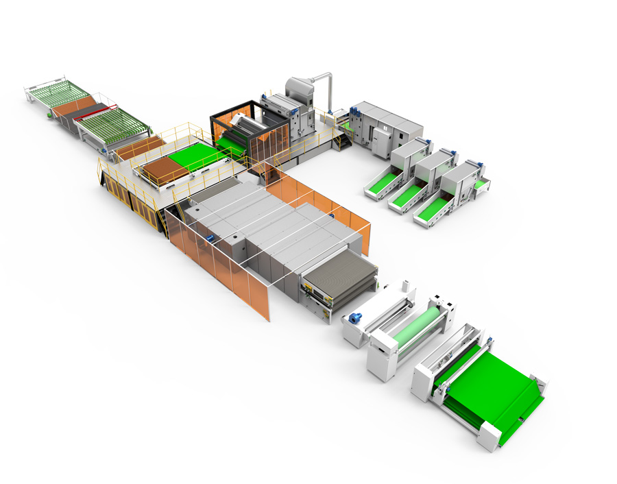 無膠棉被褥生產線 無膠棉被褥生產線